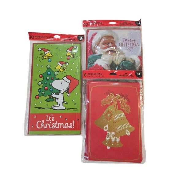 Hallmark Christmas Card Packs Santa Peanuts - Picture 1 of 7